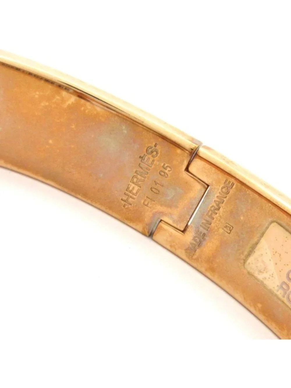 Hermes Bangle Clic Pink Gold Bracelet